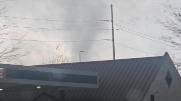 Tornado Tears Roof Off and Destroys Storage Units