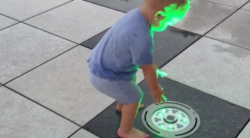 Curious About The Park's Water Jets