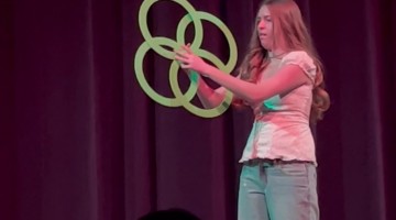 Eighth-Grader's Impressive Circus Ring Talent Show Act