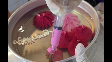 Stunning Floral Cake Made With Jelly