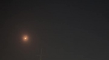 Iron Dome Intercepts Overhead Missiles