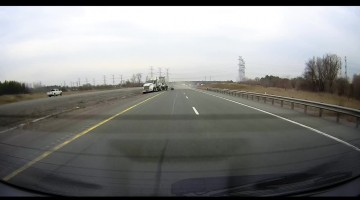 Truck Tire Blown on HWY412 Ontario