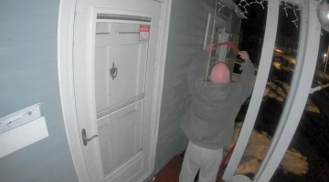 Neighbor Caught on Camera Cutting Wind Chimes