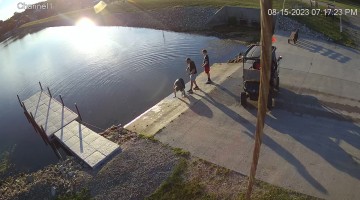 Mom Takes Major Wipeout on Boat Ramp