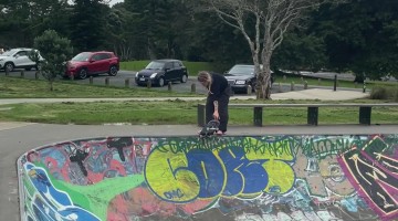 Skateboarder Slams Her Head