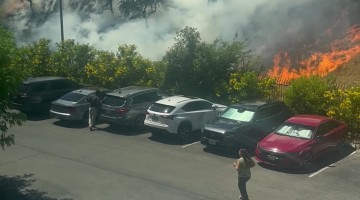 Fire in Fresno, California