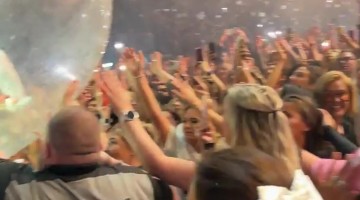 Akon Crowd Surfing in a Bubble