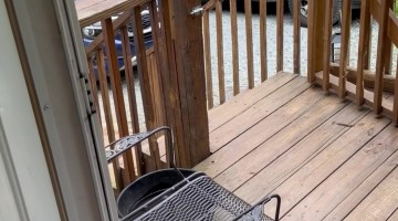 Golden Retriever Can't Climb Over Porch Gate