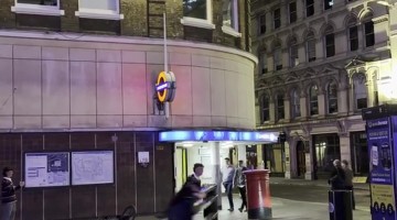 Lads Take a Spin on London Barrier