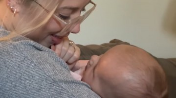 Woman Screams at Baby's Loving First Words
