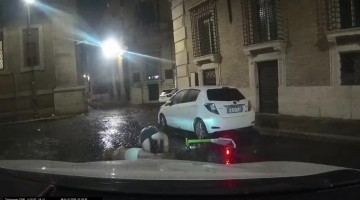 Crashing a Scooter in the Rain