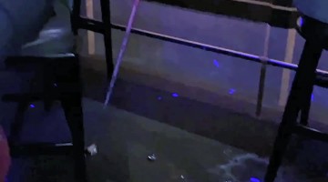 Sabrage Champagne Fail at Luxury Bar