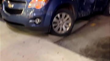 Wrecked Car Visits Liquor Store
