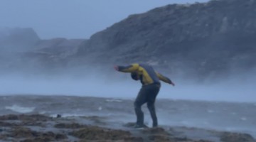 Adventurers Float Mid-Air In Strong Patagonian Winds