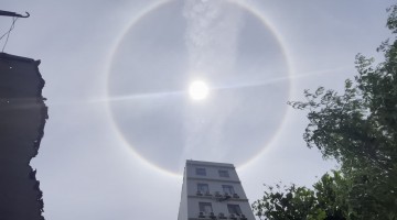 Rainbow Halo Surrounds Sun