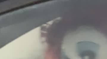 Driving Past Alice in Wonderland Characters