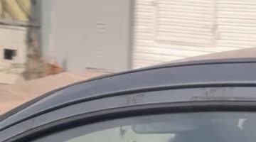 Woman Writing in a Notebook While Driving