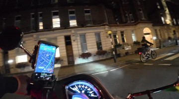 Motorcycle Driver Nearly Hit by Reckless Driver