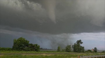 Tornado in Effingham Illinois Almost Flips Semi-Truck