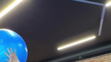 Gym Teacher Shows No Mercy With Giant Dodgeball