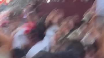 England Fans in NYC Celebrate Advancing to the Semifinals
