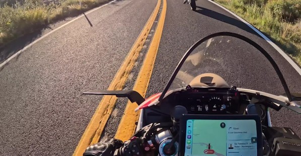 Car In Wrong Lane On Curvy Road Swipes Motorcycle