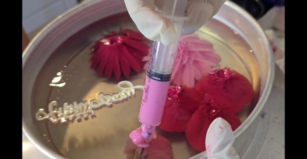 Stunning Floral Cake Made With Jelly