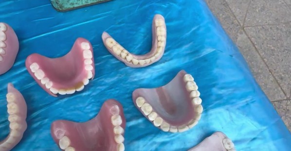 Street Vendor Selling Teeth