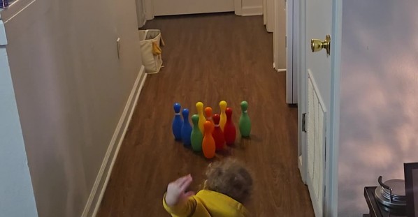 Grandson's Unusual Bowling Technique Gets Results