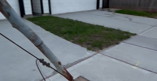 Utility Lines Block Driveway