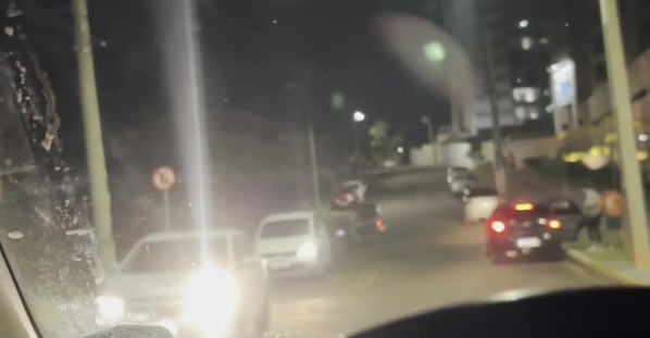 Driver Spots Motorcycle Narrowly Avoiding Disaster