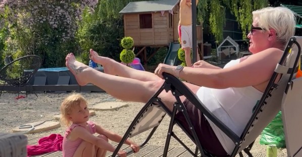 Mum Gets Stuck in New Garden Chair