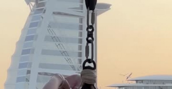 Hair Hanging at Sunset in Dubai