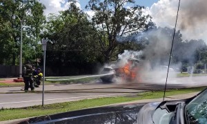 Toyota RAV4 Bursts into Flames