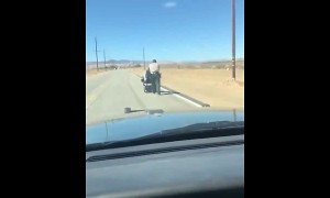 Wheelchair runs out of power? LASD comes to the rescue!