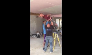 Nobody puts Benny in the corner: construction workers nail 'Dirty Dancing'