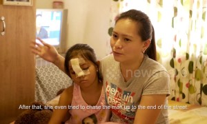 Schoolgirl, 8, speaks about how she chased off gun-wielding robbers