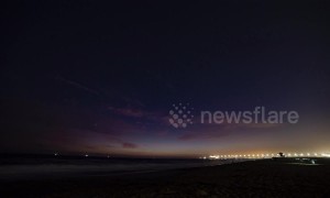Stunning time lapse of SpaceX rocket launch creates impressive light show over Huntington Beach
