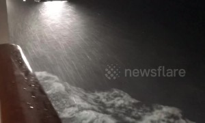 Cruise ship in Caribbean gets pounded by Hurricane Michael