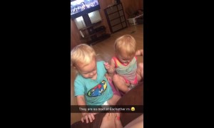 Hilarious argument between babies
