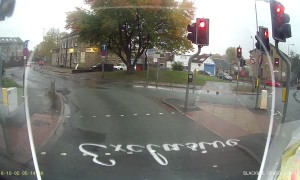 Slippery Pedestrian Crossing Fail