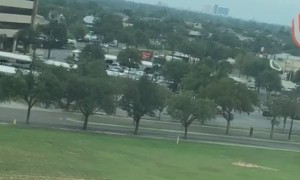 Plane Deploys Parachute During Crash Landing