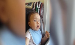 Baby is Serious About his Cookie