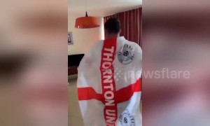 England football fans recreate magical scene from Matilda movie