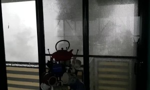 Supercell Storm Moves in Fast