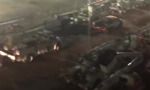 Countess Power Linemen Gather to Restore Power