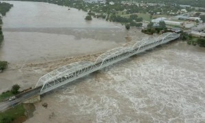 Aerial footage shows Llano River flooding in Texas Hill Country