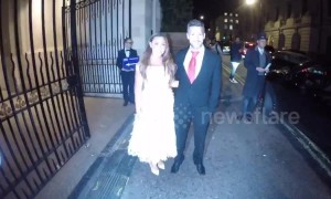 British celebrities arrive at Float Like a Butterfly Ball