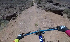 Stomach-dropping POV footage shows painful bike crash
