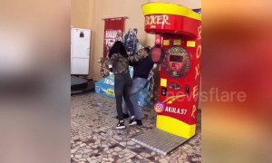 Epic fail: Boxing machine challenge goes spectacularly wrong